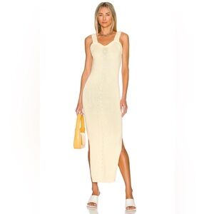 NWT Joslin Studio Brodie Knit Midi Dress in Solar Yellow Size S
